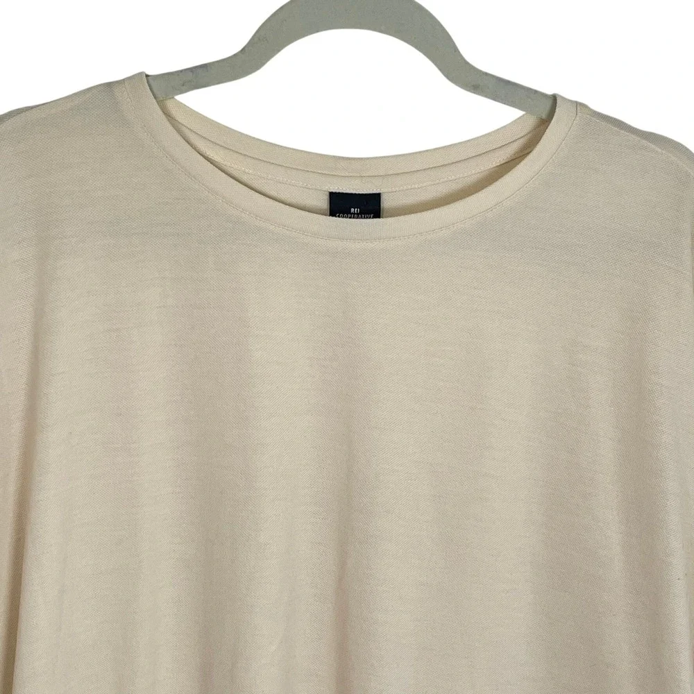 REI Cooperative XXLarge Cream Long‎ Sleeve Top Relaxed Outdoor Casual - Picture 5 of 10